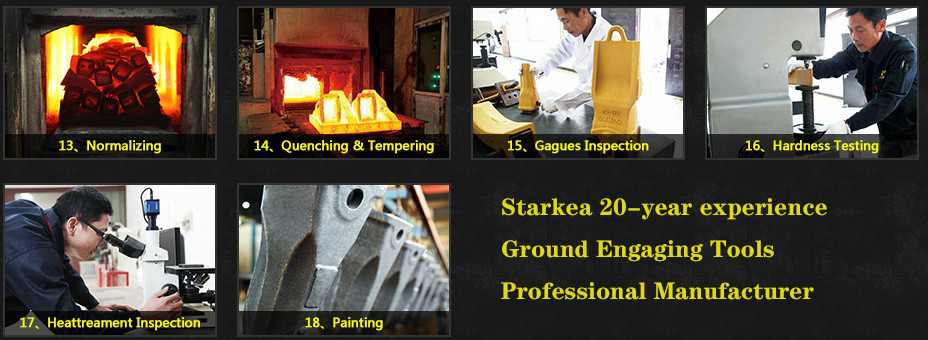Proceso de producci&oacute;n de dientes de cubo