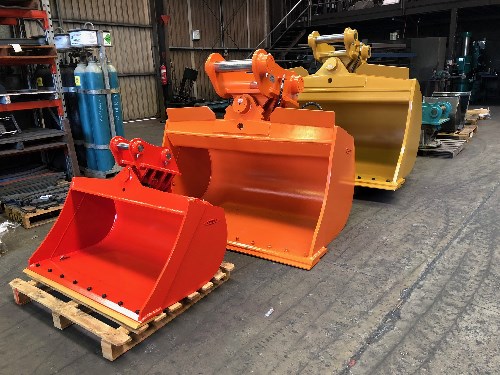 77-2-bucket de inclinación de excavadores